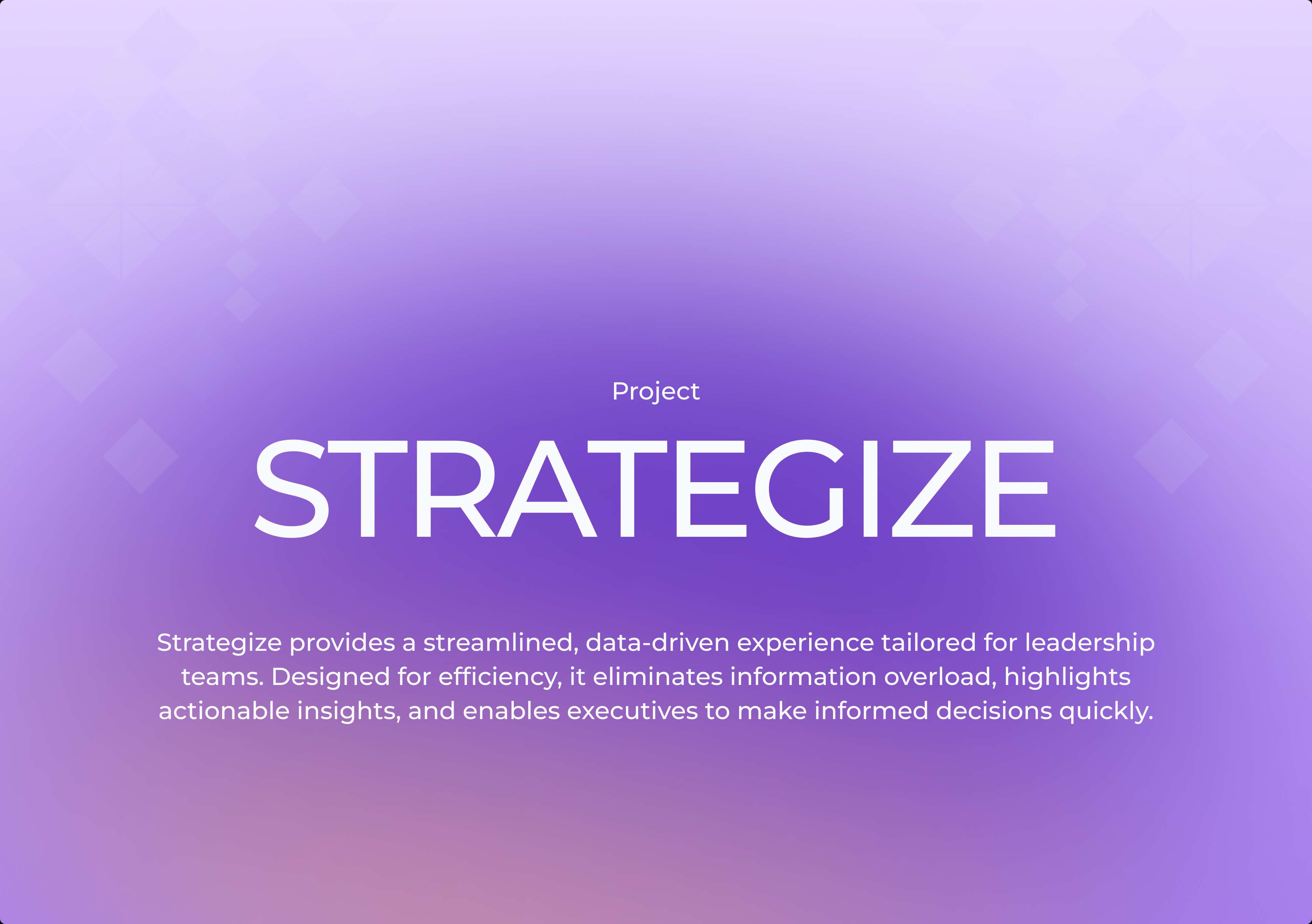 Strategize